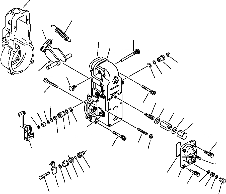 Схема запчастей Komatsu PC200-5 - ТОПЛ. НАСОС РЕГУЛЯТОР (EXTERNAL ASSEMBLY) ДЛЯ ЭКСТРЕНН. СТОП СИСТЕМА ТОПЛИВН. СИСТЕМА