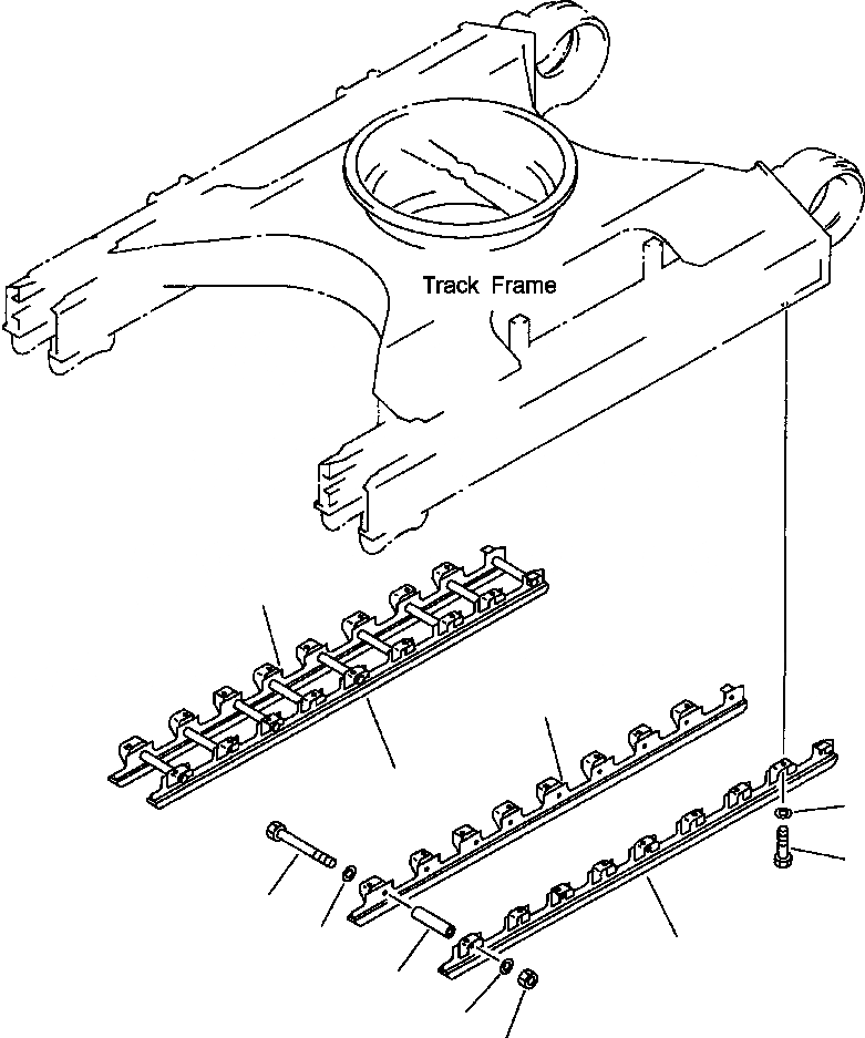 Схема запчастей Komatsu PC200-6L - FIG NO. R- ПОЛН. ЗАЩИТА ОПОРНЫХ КАТКОВ PCLC- ХОДОВАЯ (ГУСЕНИЦЫ ТИП MACHINE)