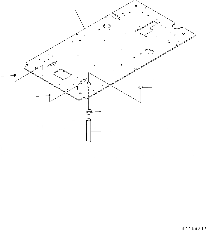 Схема запчастей Komatsu PC200LC-8E0 - КАБИНА (ПОЛ) (РАМА) КАБИНА ОПЕРАТОРА И СИСТЕМА УПРАВЛЕНИЯ