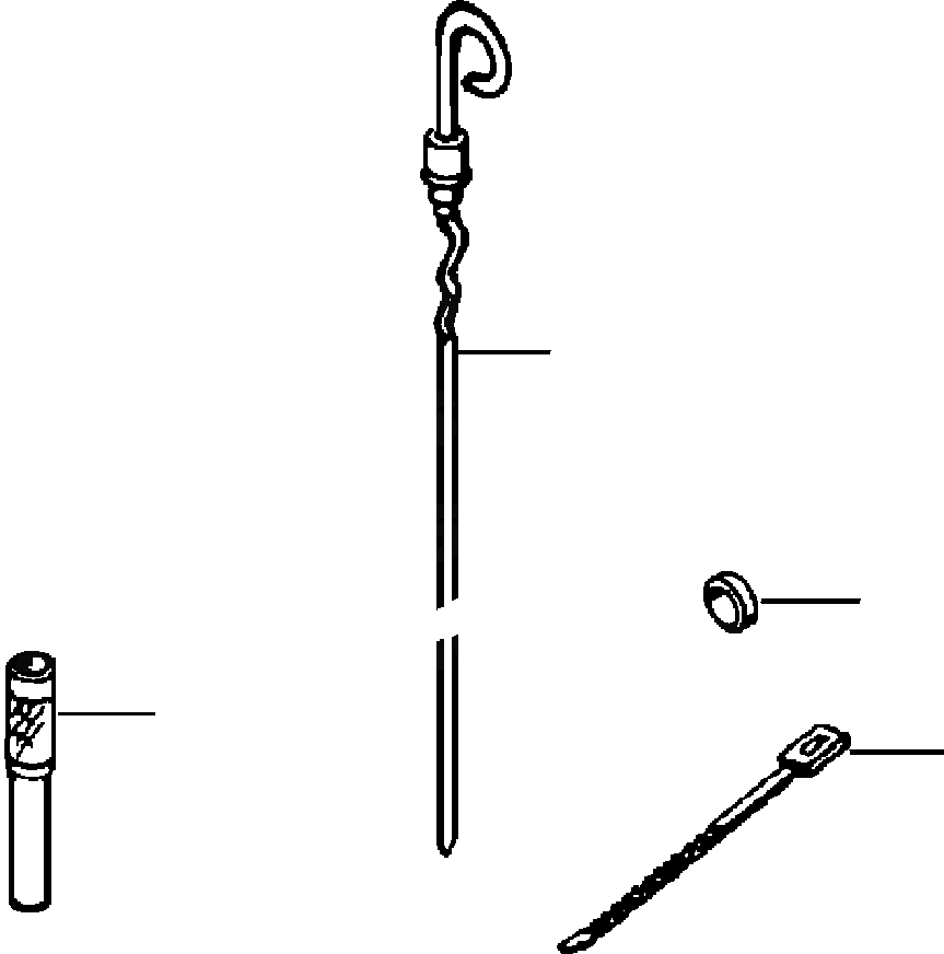 Схема запчастей Komatsu PC200LL-6 - FIG. A-AA DIPSTICK ДВИГАТЕЛЬ