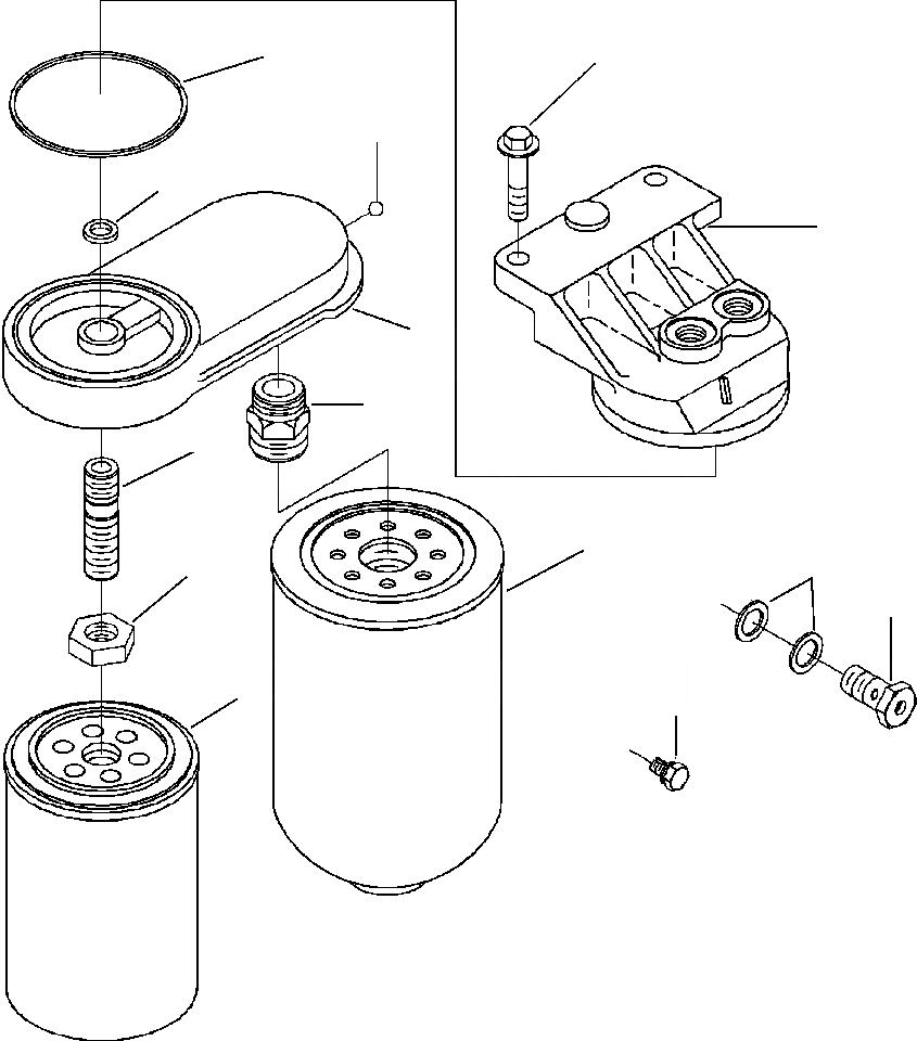 Схема запчастей Komatsu PC200LL-6 - FIG. A9-AA ТОПЛИВН. ФИЛЬТР. ДВИГАТЕЛЬ