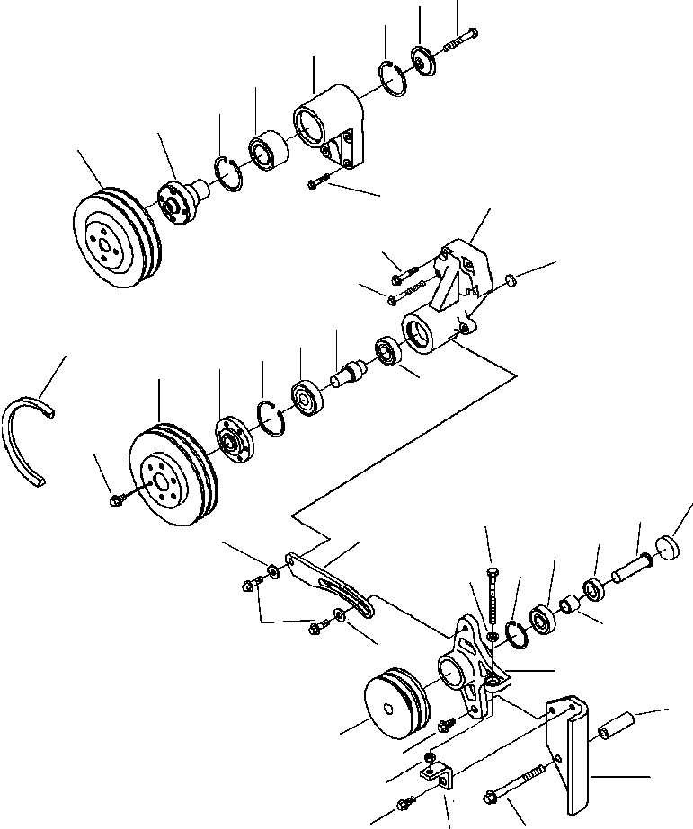 Схема запчастей Komatsu PC200LL-6 - FIG. A-AA ПРИВОД ВЕНТИЛЯТОРА ДВИГАТЕЛЬ