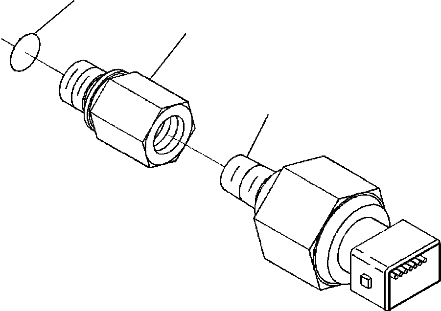 Схема запчастей Komatsu PC200LL-6 - FIG. A8-AA МАСЛ. ДАТЧИК ДАВЛЕНИЯ ДВИГАТЕЛЬ