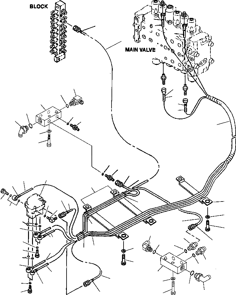 Схема запчастей Komatsu PC200LL-6 - FIG. K-A PPC ЛИНИЯ ХОДА - С КАБИНОЙ RISER КАБИНА ОПЕРАТОРА И СИСТЕМА УПРАВЛЕНИЯ