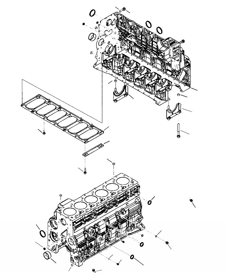 Схема запчастей Komatsu PC200LL-8 - A-AA БЛОК ЦИЛИНДРОВ ДВИГАТЕЛЬ