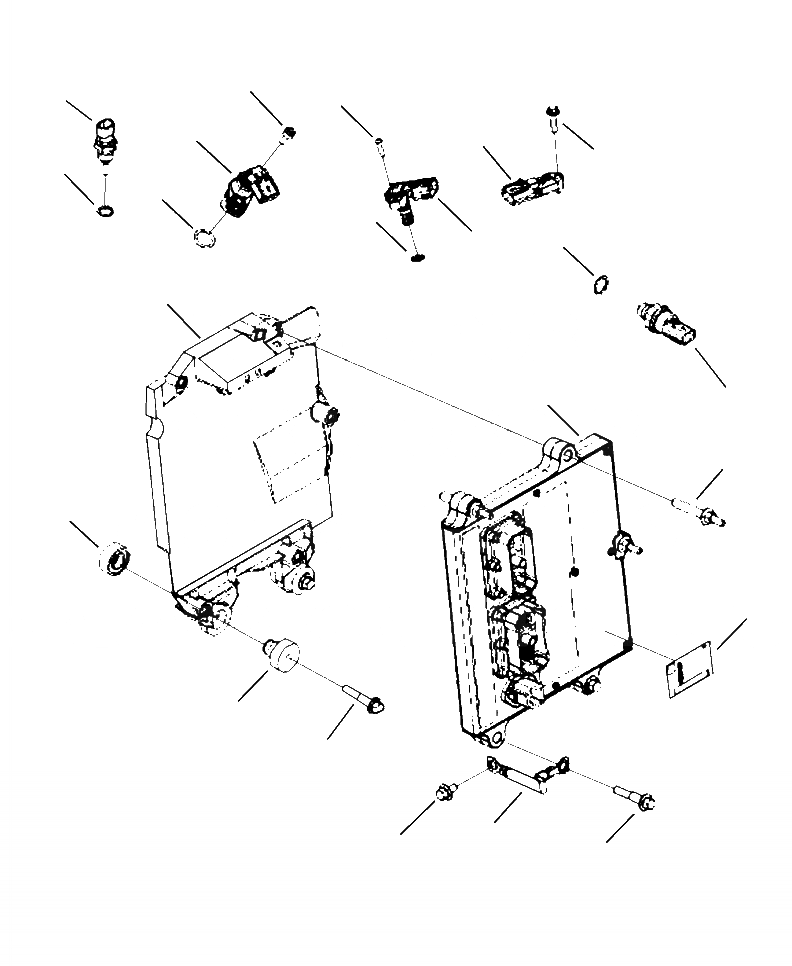 Схема запчастей Komatsu PC200LL-8 - A-AA УПРАВЛ-Е ДВИГАТЕЛЕМ MODULE И ДАТЧИКS ДВИГАТЕЛЬ