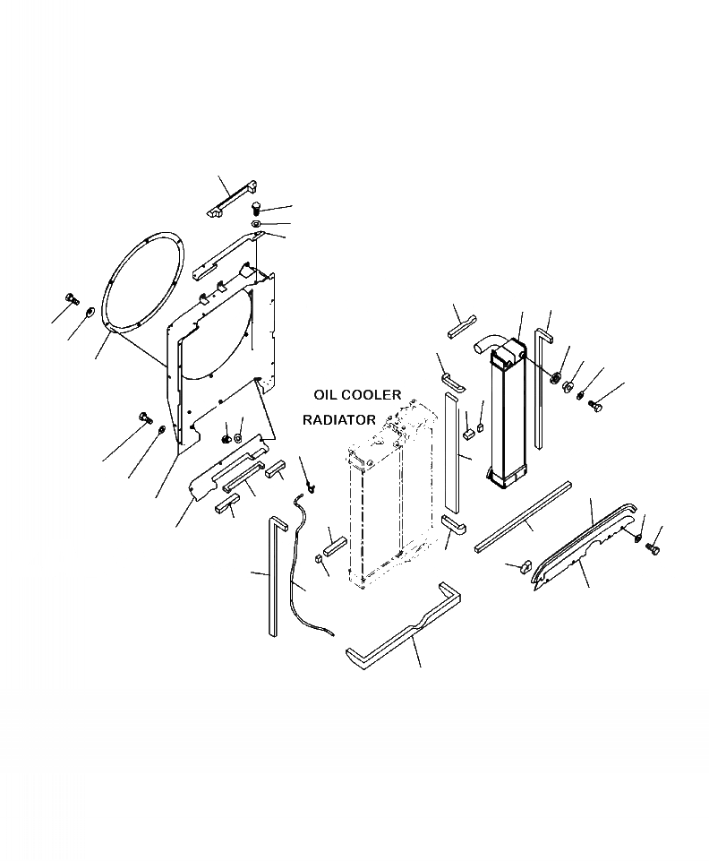 Схема запчастей Komatsu PC200LL-8 - C-A СИСТЕМА ОХЛАЖДЕНИЯ КОЖУХ И ПОСЛЕОХЛАДИТЕЛЬ СИСТЕМА ОХЛАЖДЕНИЯ