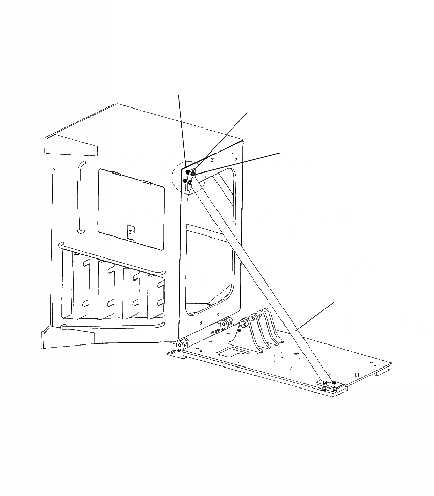 Схема запчастей Komatsu PC200LL-8 - M8-8A КАБИНА SHIPПАЛЕЦG BAR - 8/ INCH RISER ЧАСТИ КОРПУСА