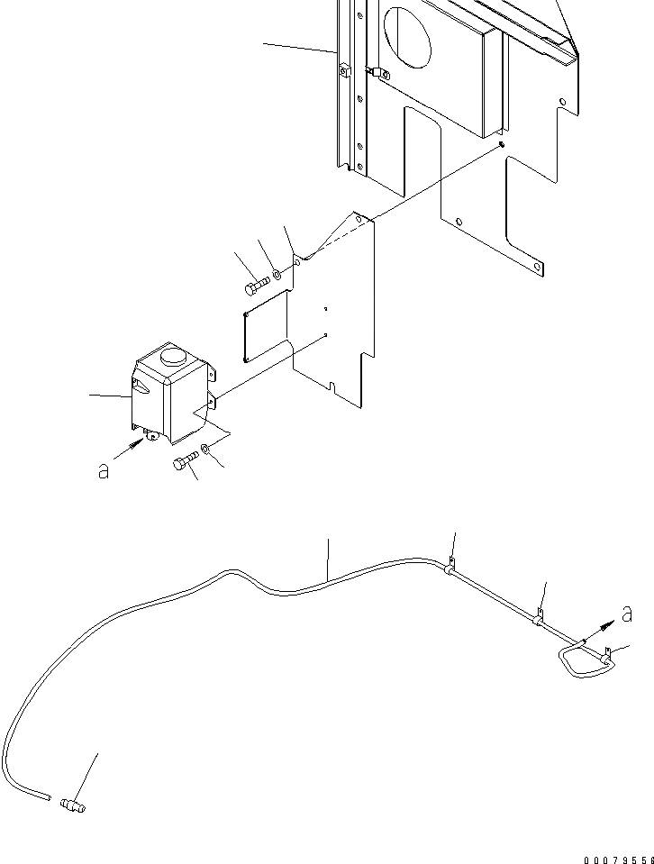 Схема запчастей Komatsu PC200LL-7L - ОМЫВАТЕЛЬ СТЕКЛА (/8/ INCH RISER) КАБИНА ОПЕРАТОРА И СИСТЕМА УПРАВЛЕНИЯ