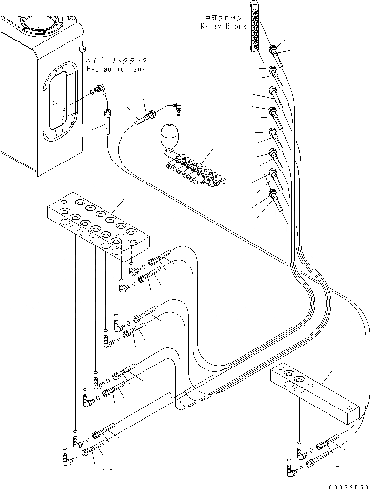 Схема запчастей Komatsu PC200LL-7L - ОСНОВН. КОНСТРУКЦИЯ (КОЛЛЕКТОР - РЕЛЕ) КАБИНА ОПЕРАТОРА И СИСТЕМА УПРАВЛЕНИЯ