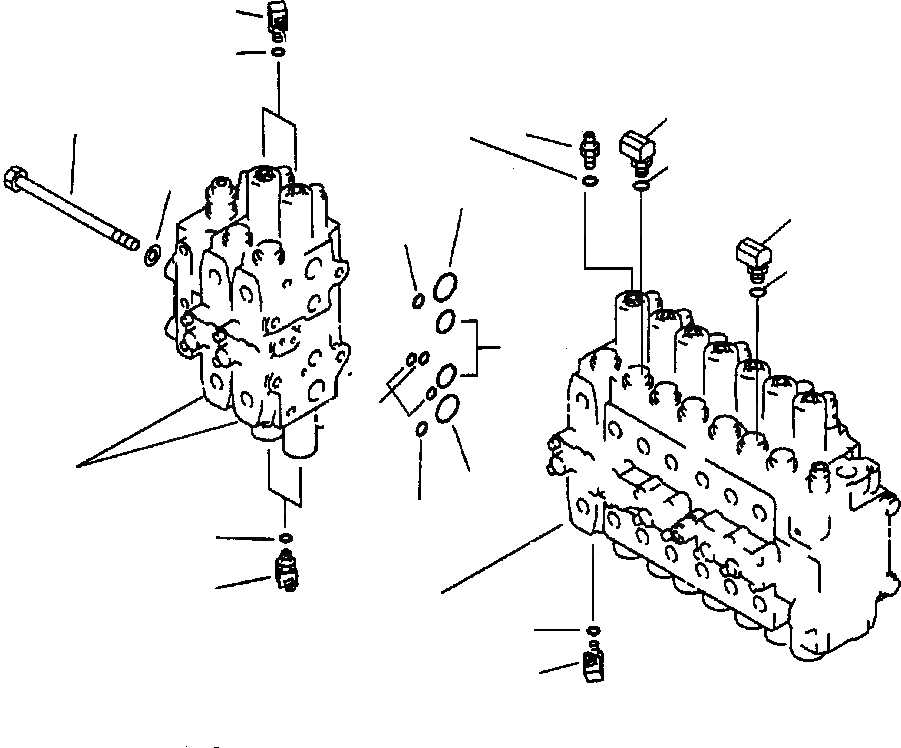 Схема запчастей Komatsu PC200Z-6LE - FIG NO. H-9 ОСНОВН. КЛАПАН АКТУАТОР КОМПЛЕКТ ГИДРАВЛИКА