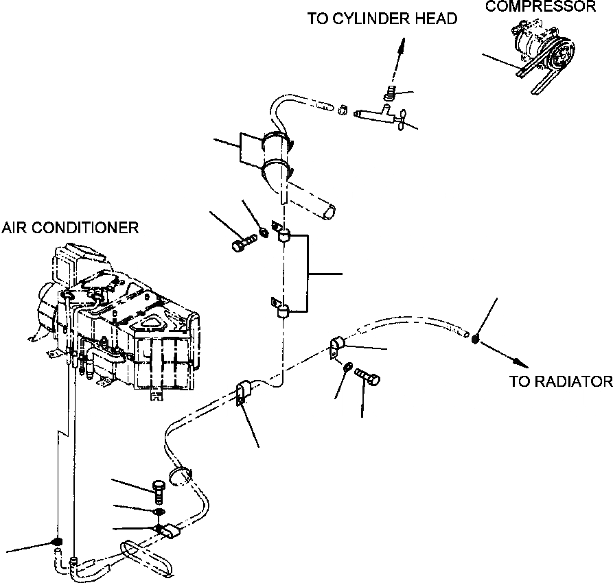 Схема запчастей Komatsu PC200Z-6LE - FIG NO. K7-A КОНДИЦ. ВОЗДУХА ЛИНИЯ ОБОГРЕВАТЕЛЯ КРЕПЛЕНИЕS КАБИНА ОПЕРАТОРА И СИСТЕМА УПРАВЛЕНИЯ