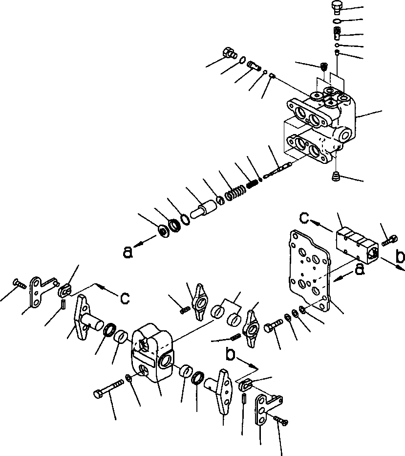 Схема запчастей Komatsu PC200Z-6LE - FIG NO. K-A КЛАПАН PPCДЛЯ ХОД КАБИНА ОПЕРАТОРА И СИСТЕМА УПРАВЛЕНИЯ