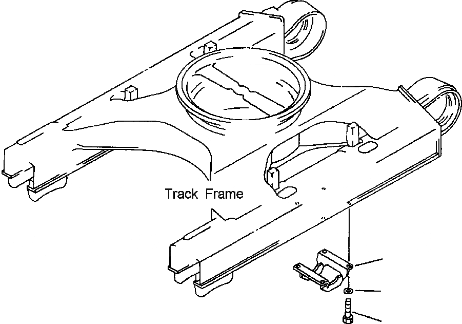 Схема запчастей Komatsu PC200Z-6LE - FIG NO. R-A ЗАЩИТА ОПОРНЫХ КАТКОВ ХОДОВАЯ (ГУСЕНИЦЫ ТИП MACHINE)