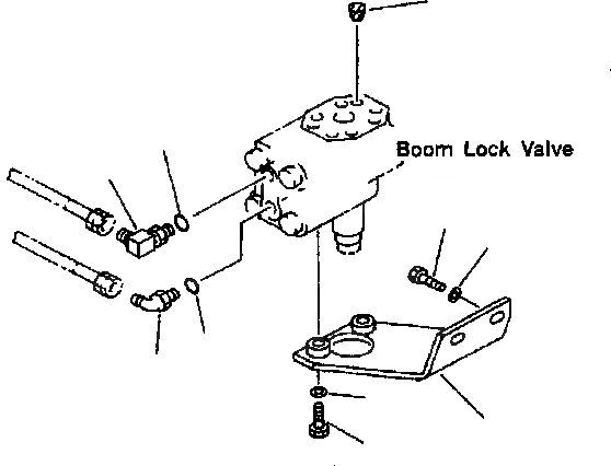 Схема запчастей Komatsu PC200-6B - ПРЕДОТВРАЩЕНИЕ СМЕЩЕНИЮ (СТРЕЛА) ГИДРАВЛИКА