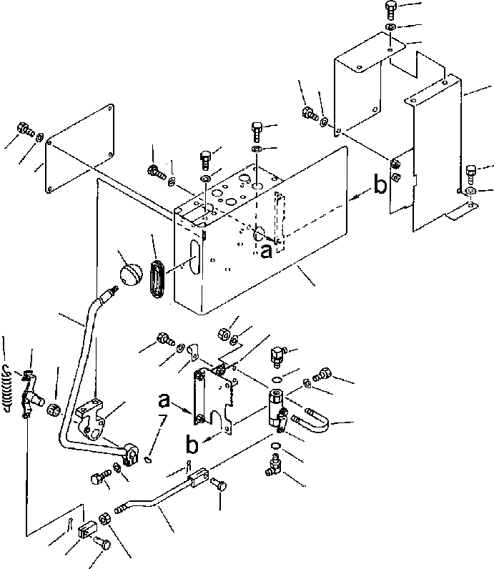 Схема запчастей Komatsu PC200-6B - ОСНОВН. КОНСТРУКЦИЯ (ЛЕВ. СТОЙКА) (СТОЙКА И ЗАДН. КРЫШКА) КАБИНА ОПЕРАТОРА И СИСТЕМА УПРАВЛЕНИЯ