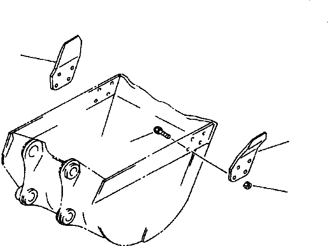 Схема запчастей Komatsu PC200-6B - БОКОРЕЗЫ (ДЛЯ КОВША) РАБОЧ.ING ОБОРУД-Е