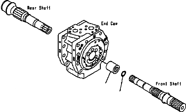 Схема запчастей Komatsu PC200-6B - ОСНОВН. НАСОС (8/) ОСНОВН. КОМПОНЕНТЫ И РЕМКОМПЛЕКТЫ