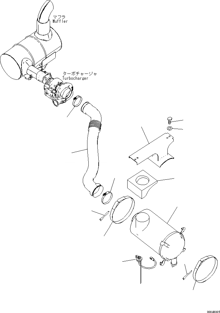 Схема запчастей Komatsu PC200-8 - ВОЗДУХООЧИСТИТЕЛЬ СОЕДИНИТЕЛЬН. ЧАСТИ (С ПРЕФИЛЬТР) (ЛЕСОЗАГОТОВИТЕЛЬНАЯ ТЕХНИКА СПЕЦ-Я) КОМПОНЕНТЫ ДВИГАТЕЛЯ