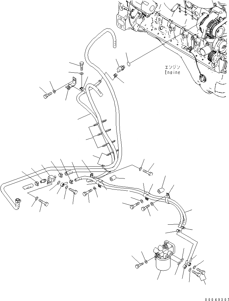 Схема запчастей Komatsu PC200-8 - АНТИКОРРОЗ. ЭЛЕМЕНТ (С КОНДИЦИОНЕРОМ) КОМПОНЕНТЫ ДВИГАТЕЛЯ