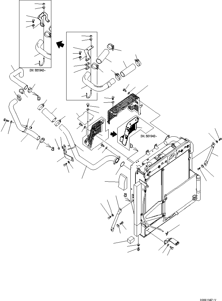 Схема запчастей Komatsu PC200-8 - СИСТЕМА ОХЛАЖДЕНИЯ (ЗАЩИТА ВЕНТИЛЯТОРА И ТРУБКИ ПОСЛЕОХЛАДИТЕЛЯ) СИСТЕМА ОХЛАЖДЕНИЯ