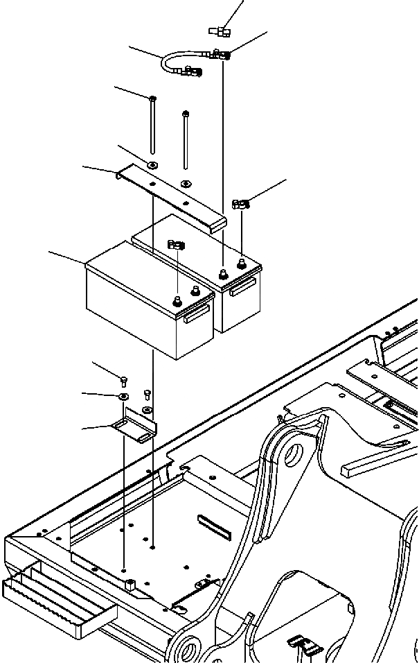 Схема запчастей Komatsu PC200-8 - АККУМУЛЯТОР (7 AH) (ВЫСОК. ЕМК.) ЭЛЕКТРИКА