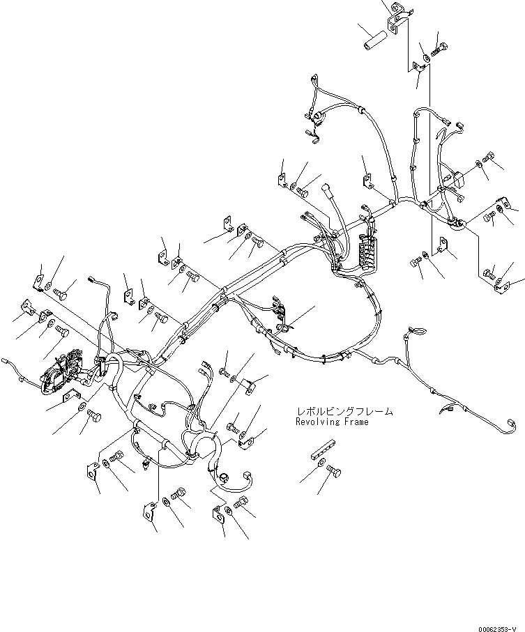 Схема запчастей Komatsu PC200-8 - ЭЛЕКТРИЧ. ЭЛЕКТРОПРОВОДКА (ОСНОВН. Э/ПРОВОДКА) (/) ЭЛЕКТРИКА