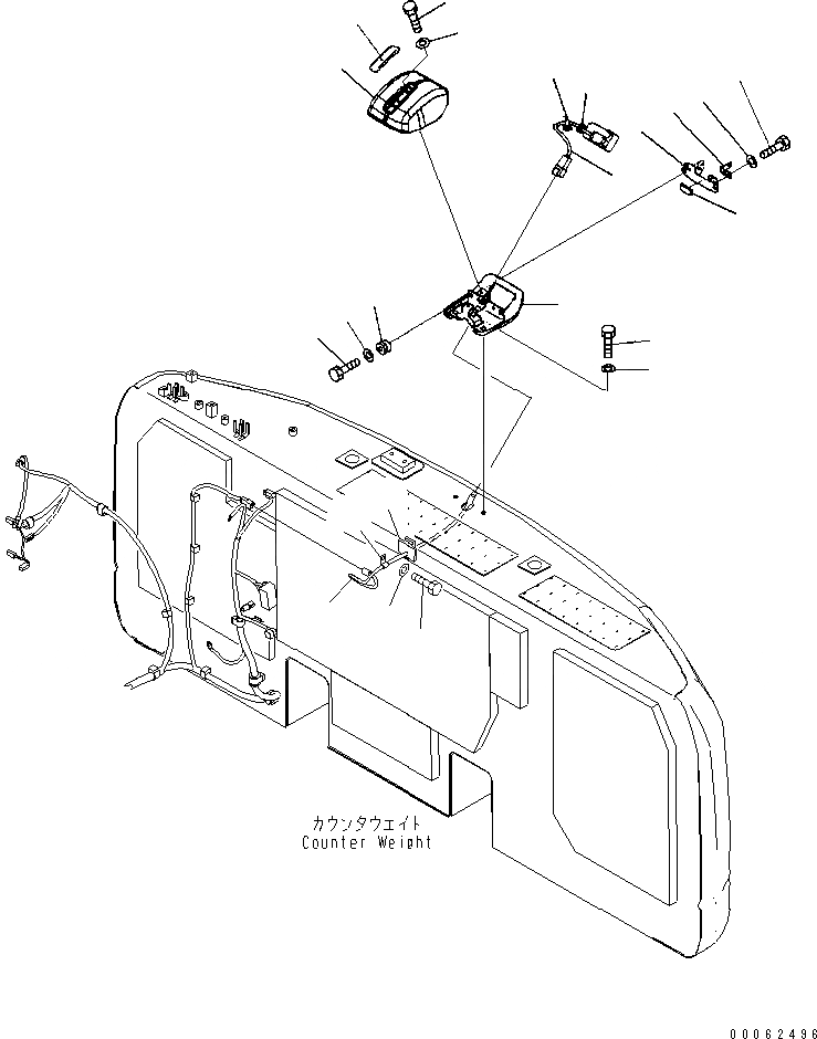Схема запчастей Komatsu PC200-8 - ЗАДН. VIEW МОНИТОРING СИСТЕМА ( CAMERA) (№B-) ЭЛЕКТРИКА