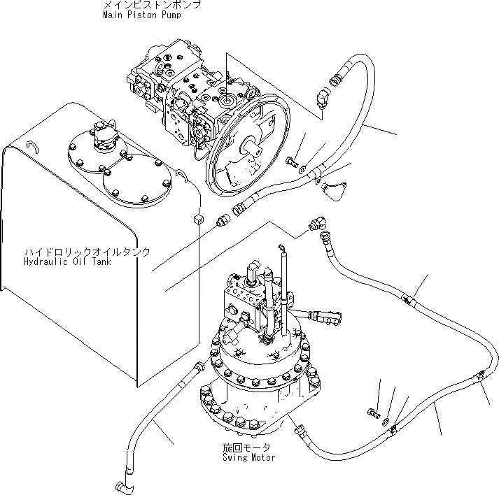 Схема запчастей Komatsu PC200-8 - ВОЗВРАТН. ЛИНИИ (ЛЕСОЗАГОТОВИТЕЛЬНАЯ ТЕХНИКА СПЕЦ-Я) ГИДРАВЛИКА