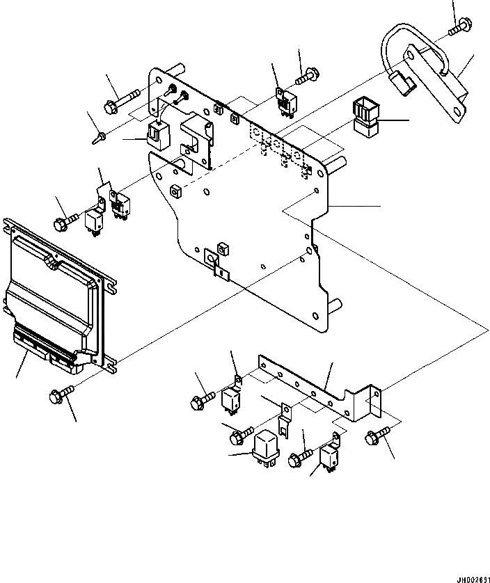 Схема запчастей Komatsu PC200-8 - КАБИНА (КАБИНА IN ЧАСТИ) (SUB ПЛАСТИНА И РЕЛЕ) (ЛЕСОЗАГОТОВИТЕЛЬНАЯ ТЕХНИКА СПЕЦ-Я) КАБИНА ОПЕРАТОРА И СИСТЕМА УПРАВЛЕНИЯ