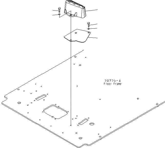Схема запчастей Komatsu PC200-8 - КАБИНА (ПОЛ) (УПОР ДЛЯ НОГ¤ ЛЕВ.) КАБИНА ОПЕРАТОРА И СИСТЕМА УПРАВЛЕНИЯ