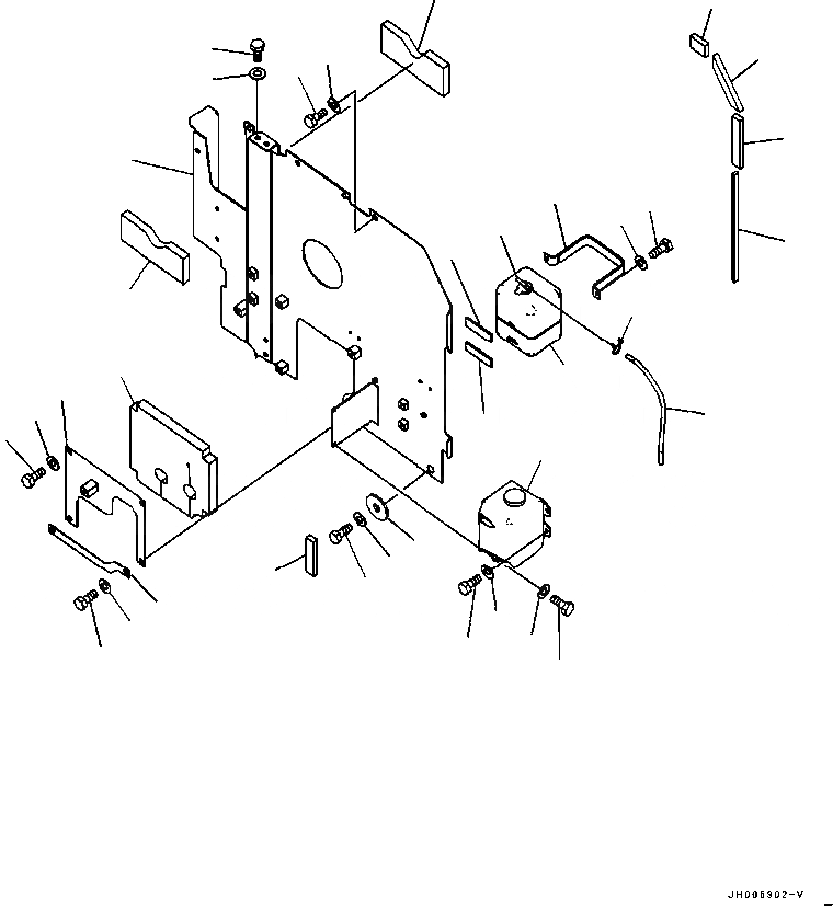 Схема запчастей Komatsu PC200-8 - ПЕРЕГОРОДКА. (ЛЕВ.) (С КОНДИЦИОНЕРОМ) (ЛЕСОЗАГОТОВИТЕЛЬНАЯ ТЕХНИКА СПЕЦ-Я) ЧАСТИ КОРПУСА