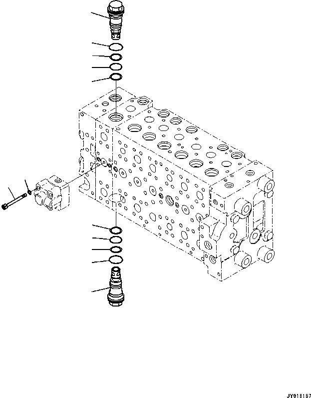 Схема запчастей Komatsu PC200-8 - ОСНОВН. КЛАПАН (-АКТУАТОР) (9/) (ЛЕСОЗАГОТОВИТЕЛЬНАЯ ТЕХНИКА СПЕЦ-Я) ОСНОВН. КОМПОНЕНТЫ И РЕМКОМПЛЕКТЫ