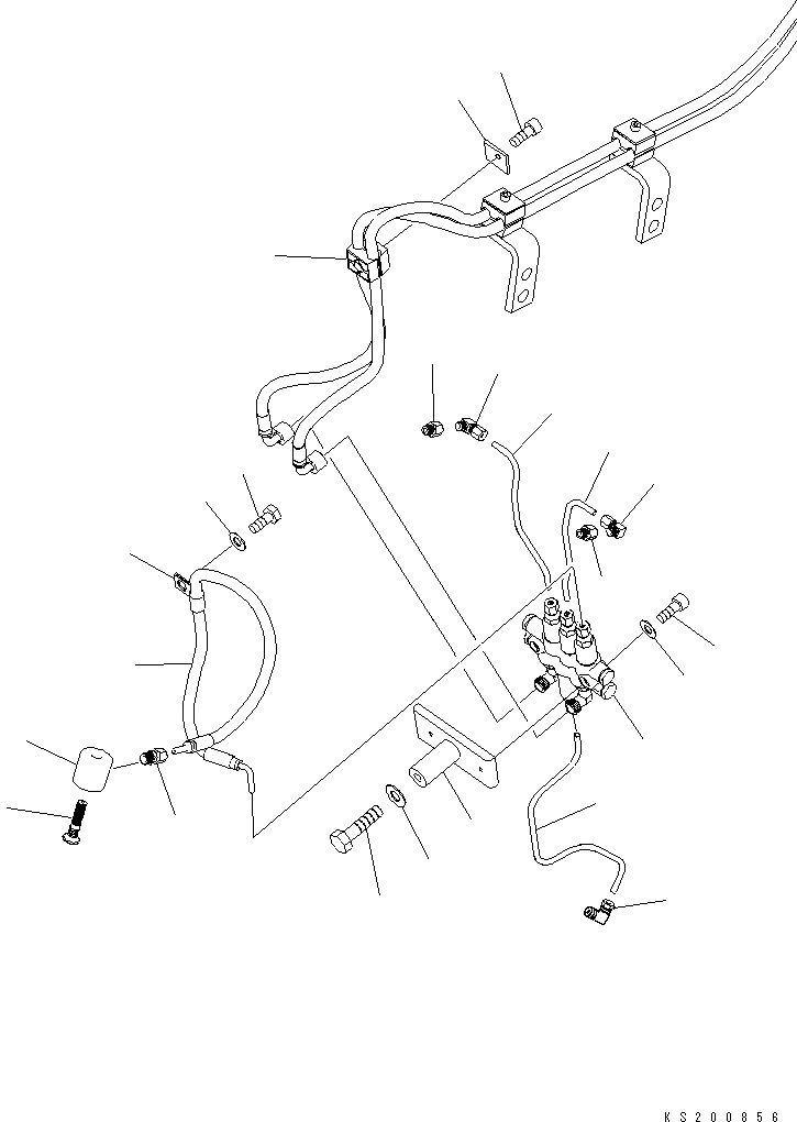Схема запчастей Komatsu PC210-10 - АВТОМАТИЧ. СМАЗ. СИСТЕМА, АВТОМАТИЧ. СМАЗ. (СОЕДИНЕНИЕ КОВША) ТРУБЫ (№K-) АВТОМАТИЧ. СМАЗ. СИСТЕМА