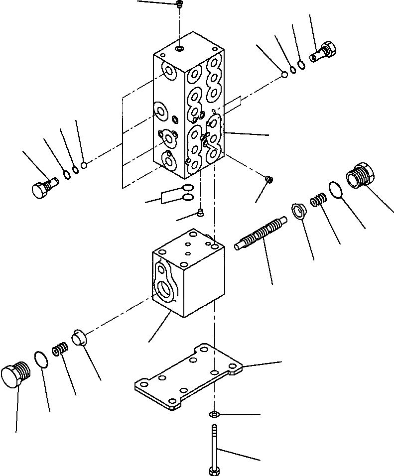 Схема запчастей Komatsu PC210LC-6LC - FIG NO. H8-A РАСПРЕДЕЛИТ. КЛАПАН SHUTTLE И EQUALIZER КЛАПАН ГИДРАВЛИКА