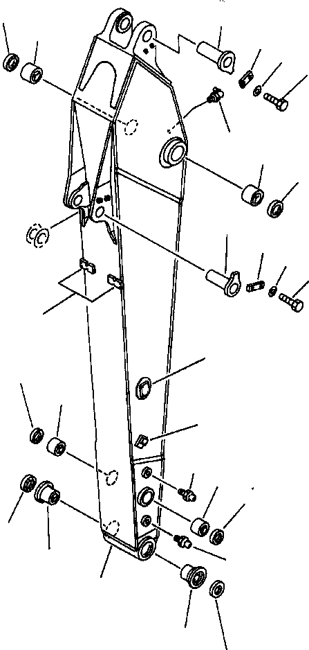 Схема запчастей Komatsu PC210LC-6LC - FIG NO. T- РУКОЯТЬ .9M РАЗРУШ. ЗДАНИЙ СПЕЦ-Я РАБОЧЕЕ ОБОРУДОВАНИЕ
