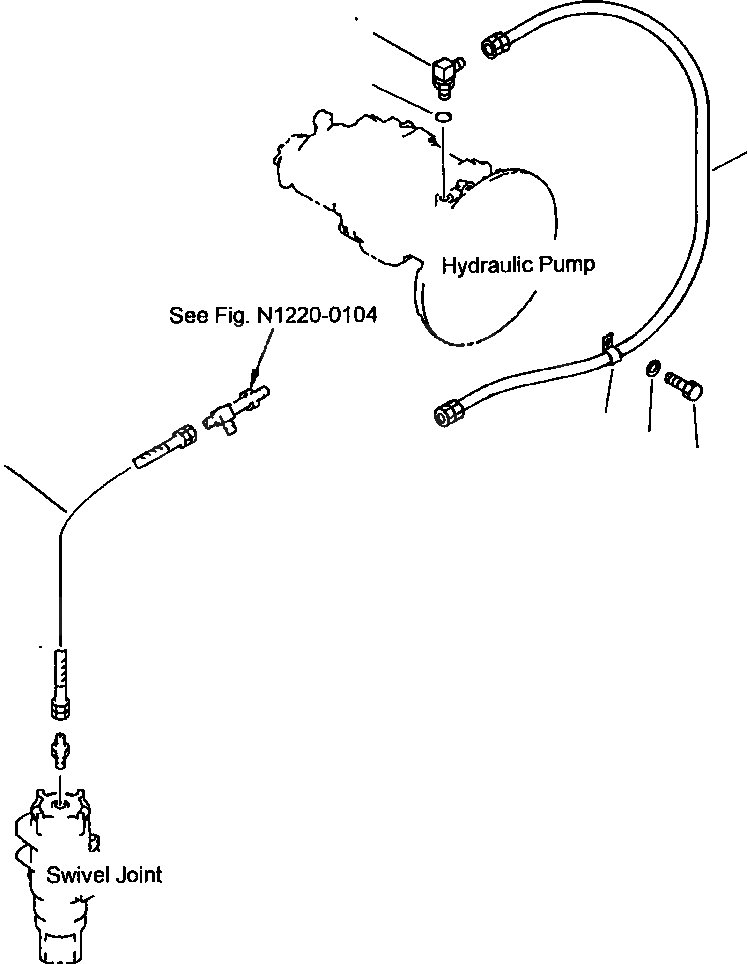 Схема запчастей Komatsu PC210LC-6LE - FIG NO. H- ГИДРОЛИНИЯ ВОЗВРАТН. ЛИНИИ ГИДРАВЛИКА