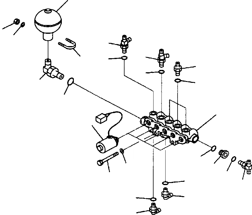Схема запчастей Komatsu PC210LC-6LE - FIG NO. H8-AA ГИДРОЛИНИЯ СОЛЕНОИДНЫЙ КЛАПАН И АККУМУЛЯТОР ГИДРАВЛИКА