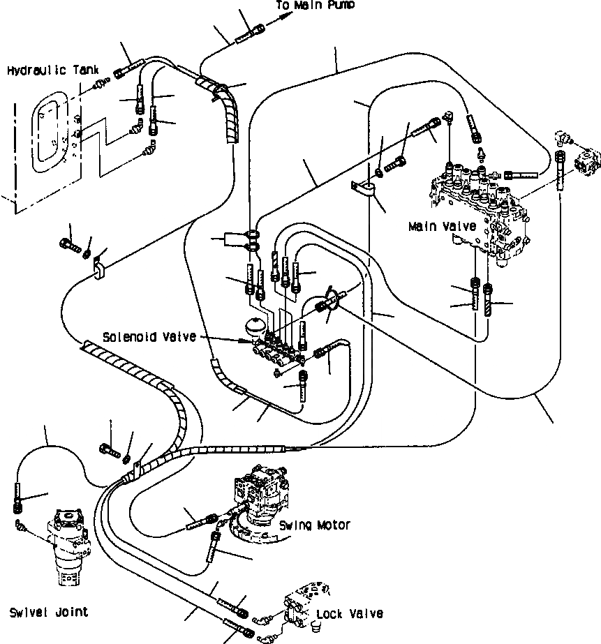 Схема запчастей Komatsu PC210LC-6LE - FIG NO. H8-AA ГИДРОЛИНИЯ, СОЛЕНОИДНЫЙ КЛАПАН (СОЛЕНОИДНЫЙ КЛАПАН ЛИНИЯ) ГИДРАВЛИКА