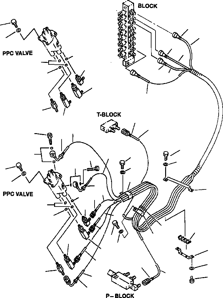 Схема запчастей Komatsu PC210LC-6LE - FIG NO. K- РАБОЧАЯ ЛИНИЯ PPC (КЛАПАН PPCAND ПАТРУБКИ ЛЕВОЙ СТОЙКИ) КАБИНА ОПЕРАТОРА И СИСТЕМА УПРАВЛЕНИЯ