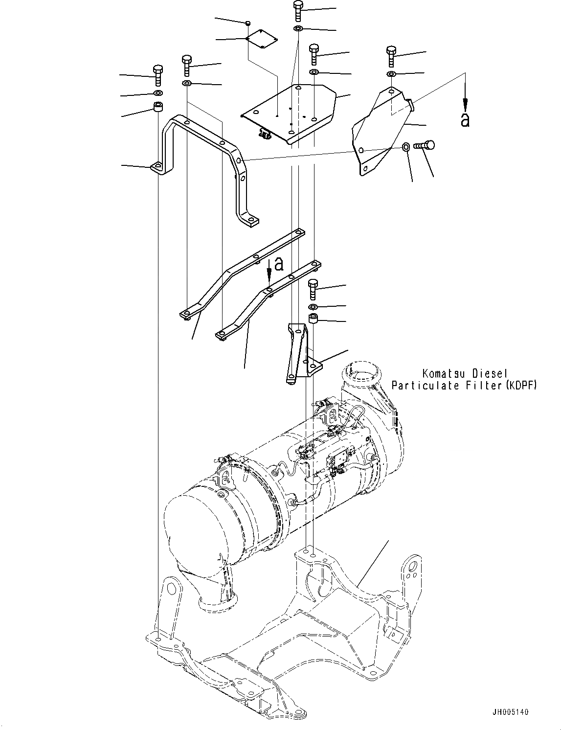 Схема запчастей Komatsu PC210LC-10 - КРЕПЛЕНИЕ ДВИГАТЕЛЯ, ЧАСТИ КОРПУСА КРЕПЛЕНИЕ ДВИГАТЕЛЯ