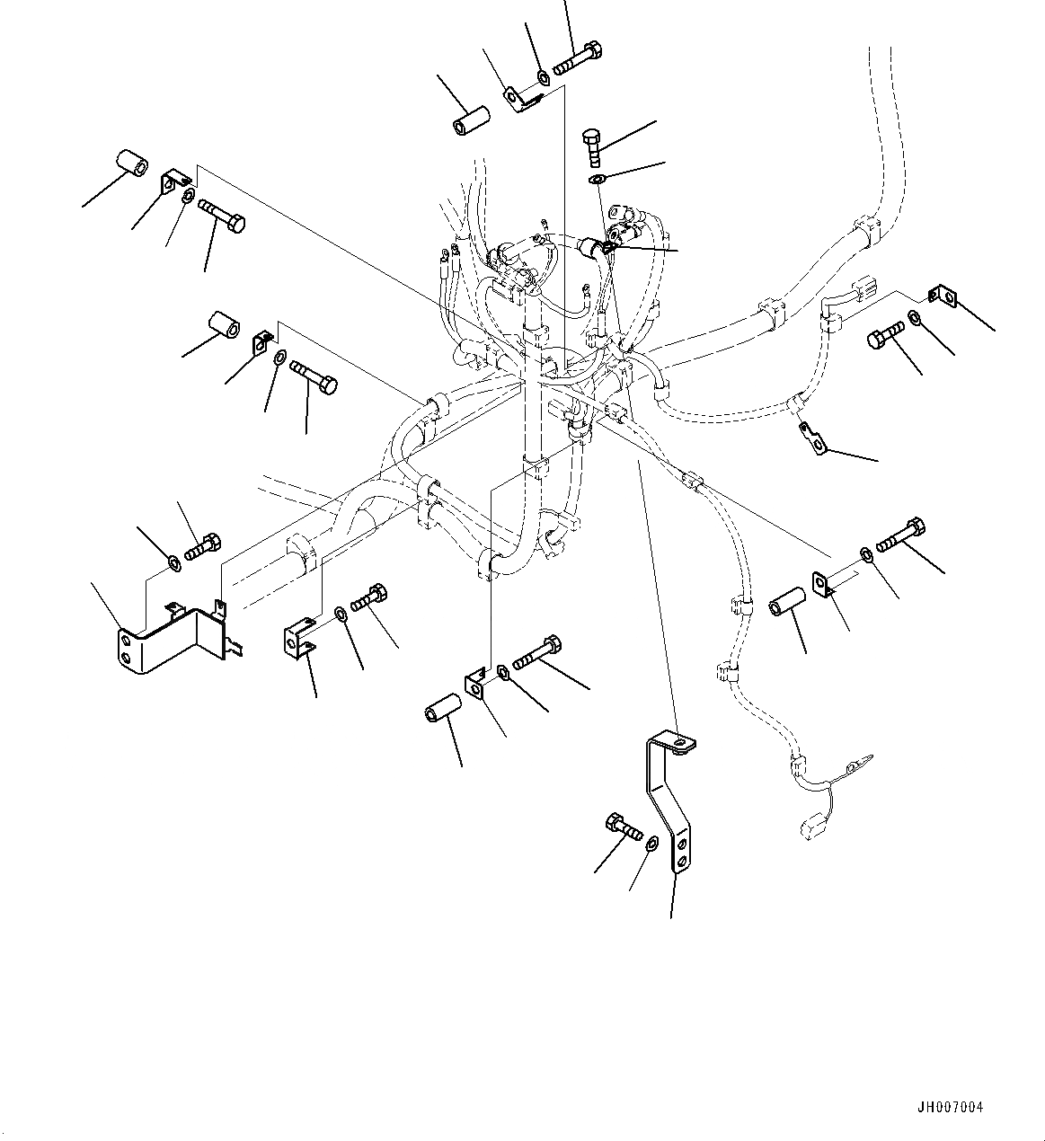 Схема запчастей Komatsu PC210LC-10 - ЭЛЕКТРИЧ. ПРОВОДКА, ПРОВОДКА КРЕПЛЕНИЕ (/) ЭЛЕКТРИЧ. ПРОВОДКА (С СИГНАЛИЗ. ПЕРЕГРУЗКИ)