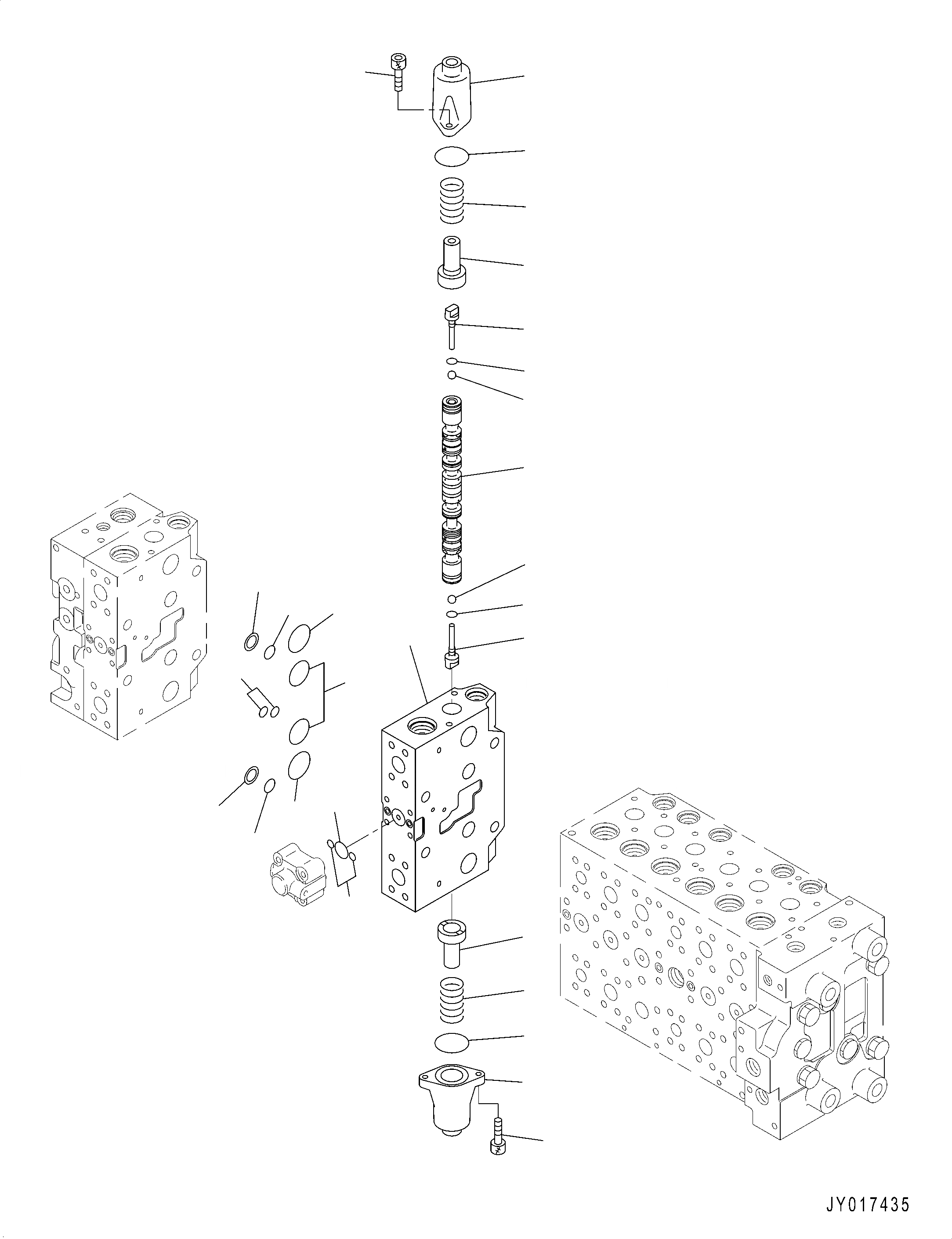 Схема запчастей Komatsu PC210LC-10 - ОСНОВН. УПРАВЛЯЮЩ. КЛАПАН, -ДОПОЛН. АКТУАТОР ТРУБЫ, АККУМУЛЯТОР, ВНУТР. ЧАСТИ (/) ОСНОВН. УПРАВЛЯЮЩ. КЛАПАН, -ДОПОЛН. АКТУАТОР ТРУБЫ, АККУМУЛЯТОР