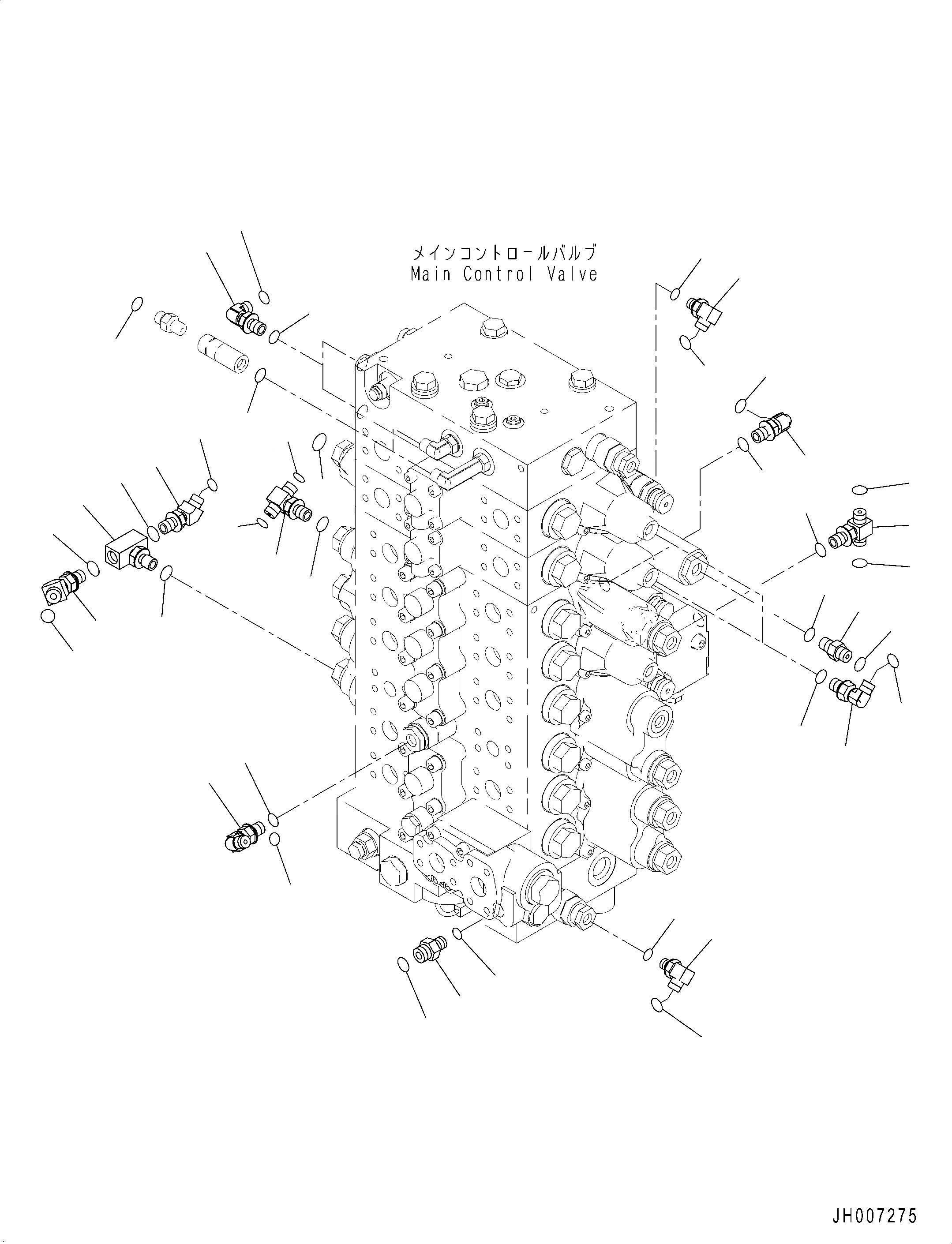Схема запчастей Komatsu PC210LC-10 - ОСНОВН. УПРАВЛЯЮЩ. КЛАПАН, -ДОПОЛН. АКТУАТОР ТРУБЫ, АККУМУЛЯТОР, СОЕДИНИТЕЛЬН. ЧАСТИ (/) ОСНОВН. УПРАВЛЯЮЩ. КЛАПАН, -ДОПОЛН. АКТУАТОР ТРУБЫ, АККУМУЛЯТОР