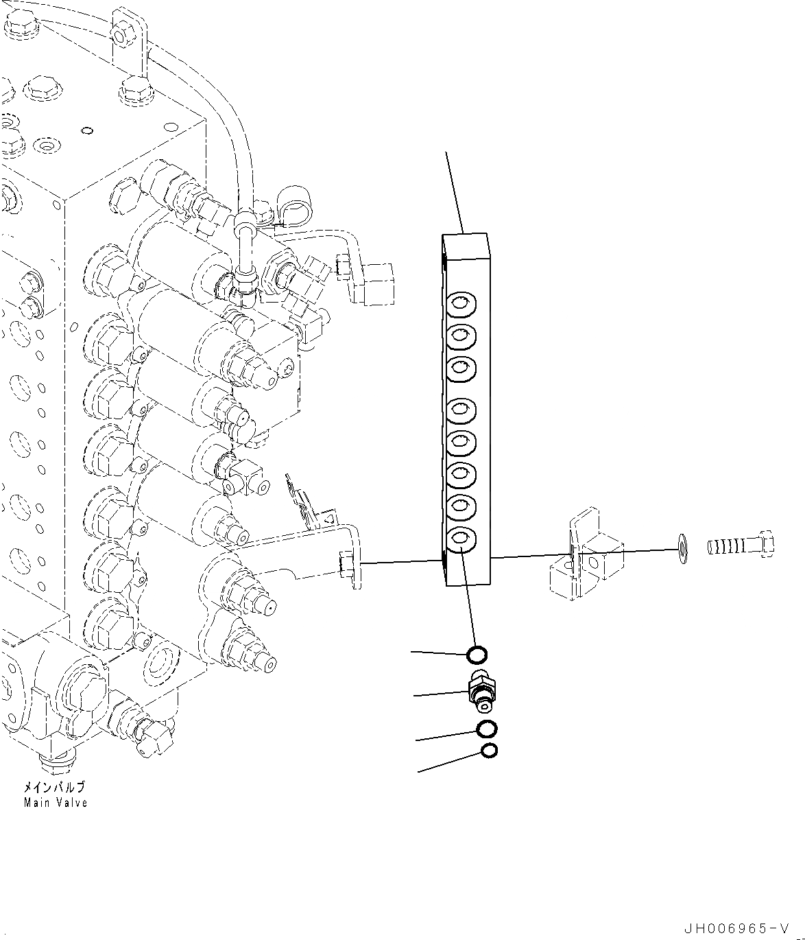 Схема запчастей Komatsu PC210LC-10 - БЛОК ПЕРЕКЛЮЧЕНИЯ ДАВЛЕНИЯ, БЛОК БЛОК ПЕРЕКЛЮЧЕНИЯ ДАВЛЕНИЯ