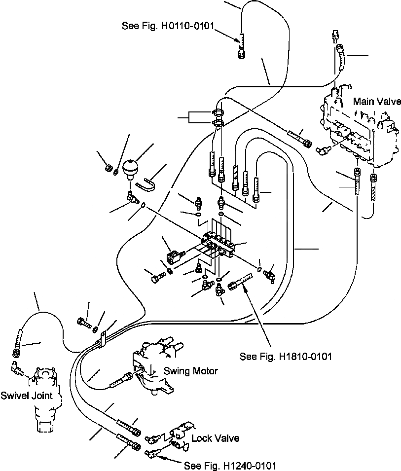 Схема запчастей Komatsu PC210LC-6L - FIG NO. H8- ГИДРОЛИНИЯ, СОЛЕНОИДНЫЙ КЛАПАН PCLC- заводской номер A8 THRU A8 ГИДРАВЛИКА