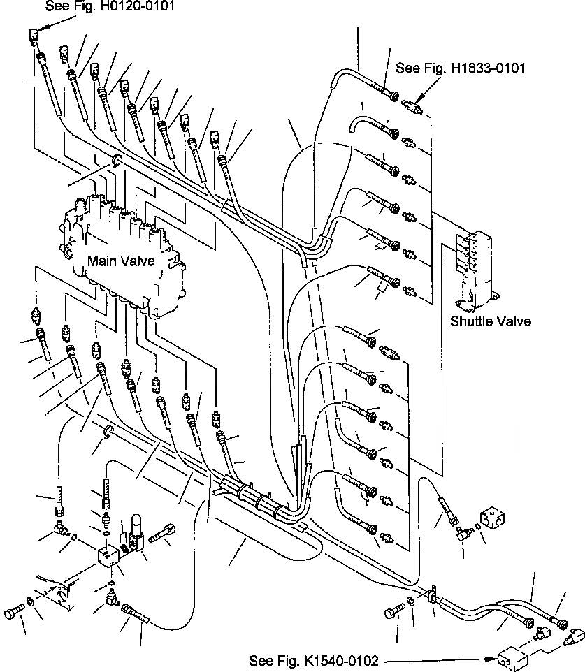 Схема запчастей Komatsu PC210LC-6L - FIG NO. H8- ГИДРОЛИНИЯ ОСНОВН. ЛИНИЯ PPC (КЛАПАН ЛИНИИ PPCS) (СПЕЦ-Я ДЛЯ РАЗРУШ. ЗДАНИЙ) ГИДРАВЛИКА