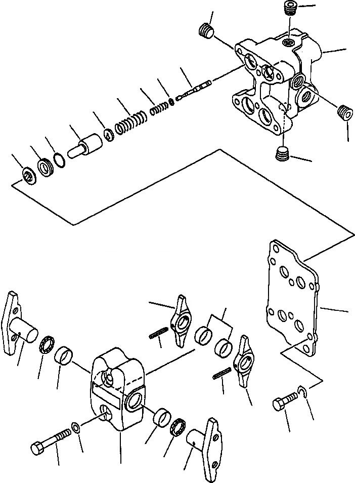 Схема запчастей Komatsu PC210LC-6L - FIG NO. K- КЛАПАН PPC(ХОД) PCLC- заводской номер A8 THRU A8 КАБИНА ОПЕРАТОРА И СИСТЕМА УПРАВЛЕНИЯ