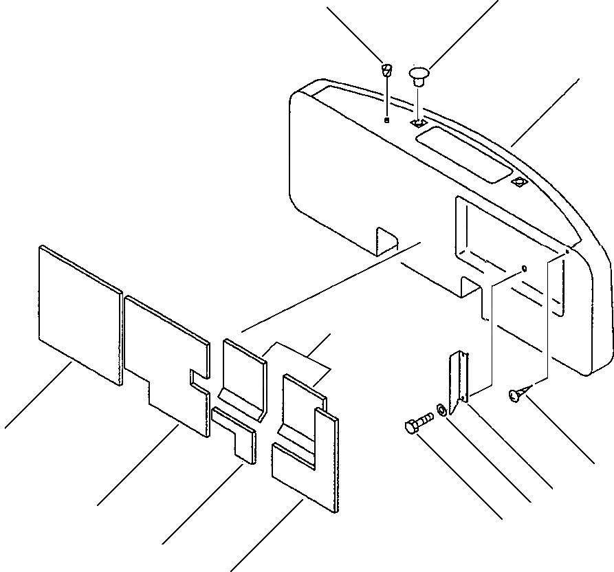 Схема запчастей Komatsu PC210LC-6L - FIG NO. M- ПРОТИВОВЕС ЧАСТИ КОРПУСА