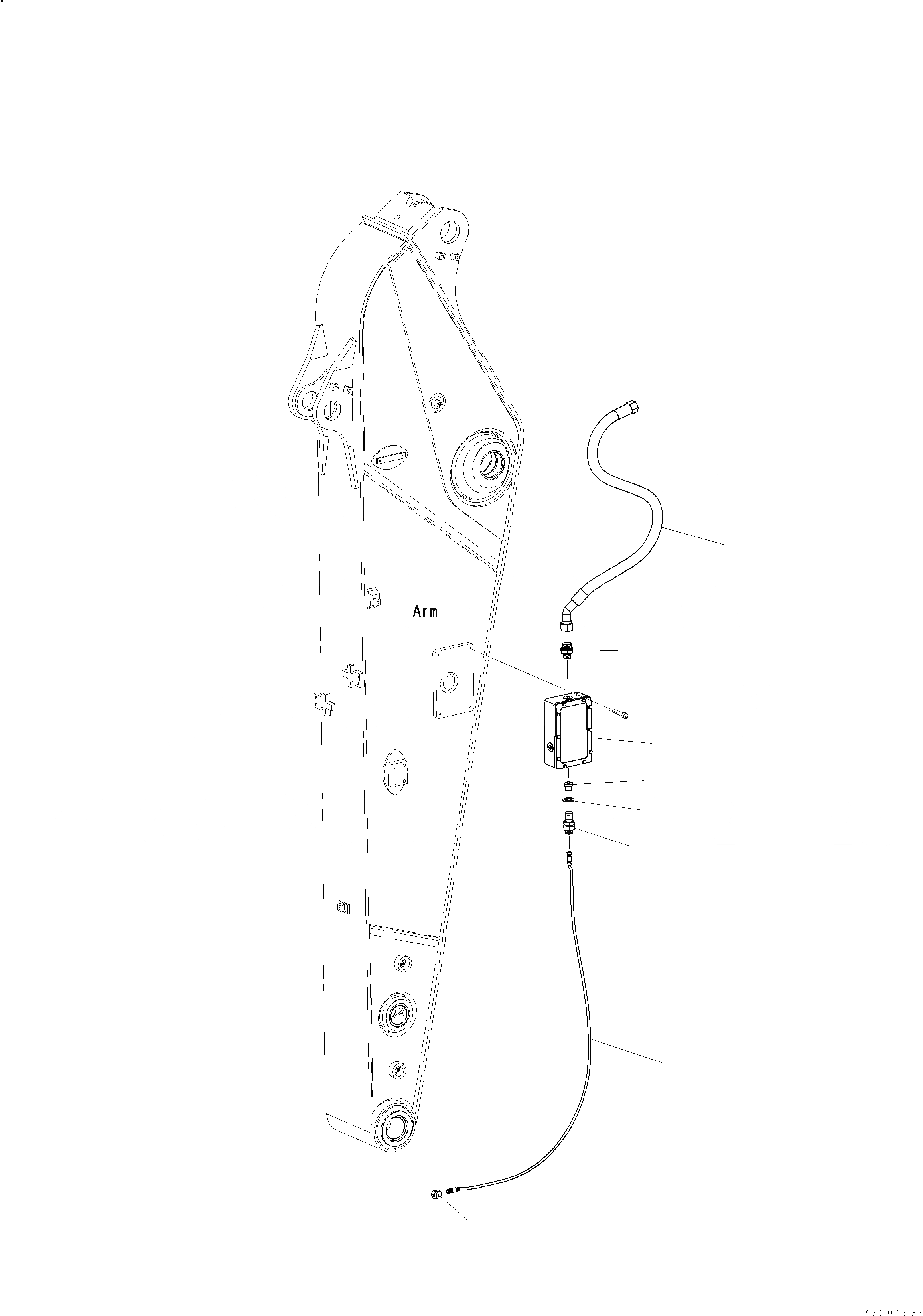 Схема запчастей Komatsu PC210LC-10 MG PREP - РУКОЯТЬ, MM КОМПЛЕКТ РУКОЯТЬ, MM КОМПЛЕКТ
